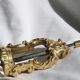 French ornate brass corkscrew wine opener