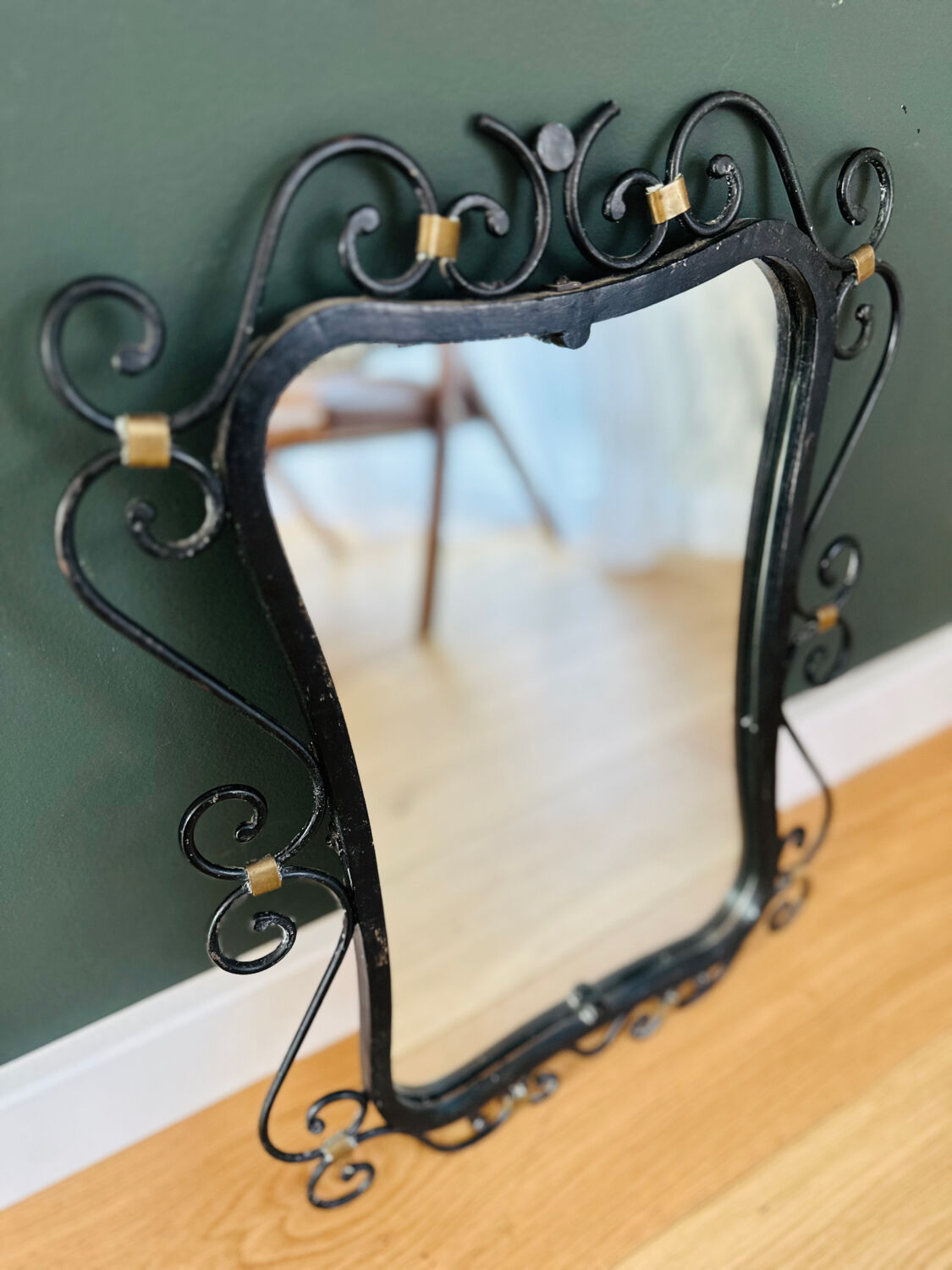 Miroir fer forgé