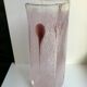 Pink and purple blown bubble glass vase 1960s 1970s