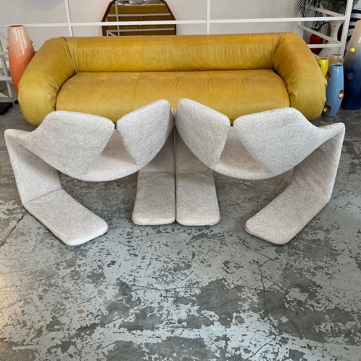 Pair of Zen armchairs by Kwok Hoi Chan for Maison Steiner, 2003 edition.