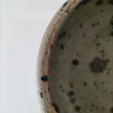 4 glazed pyrite stoneware bowls from the 70s