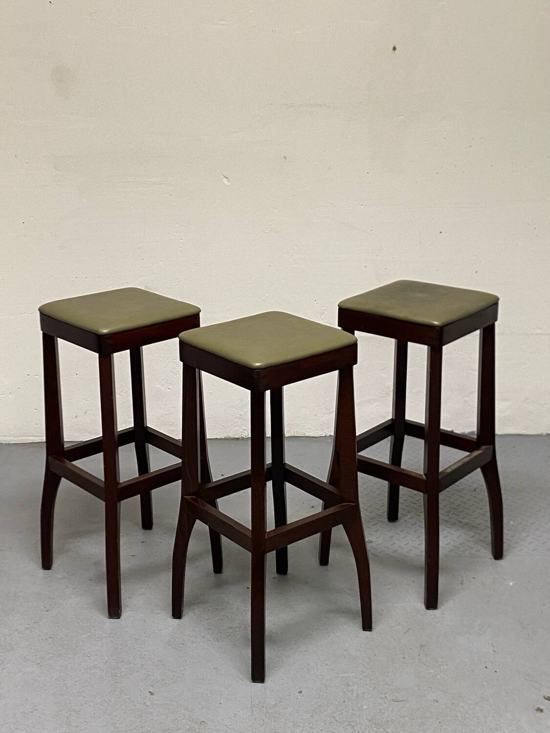 Lot de 4 tabourets de bar Mid-Century par Ole Rune Danemark