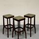 Lot de 4 tabourets de bar Mid-Century par Ole Rune Danemark