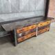 Industrial workbench 3 meters | Heavy duty steel & wood drawers