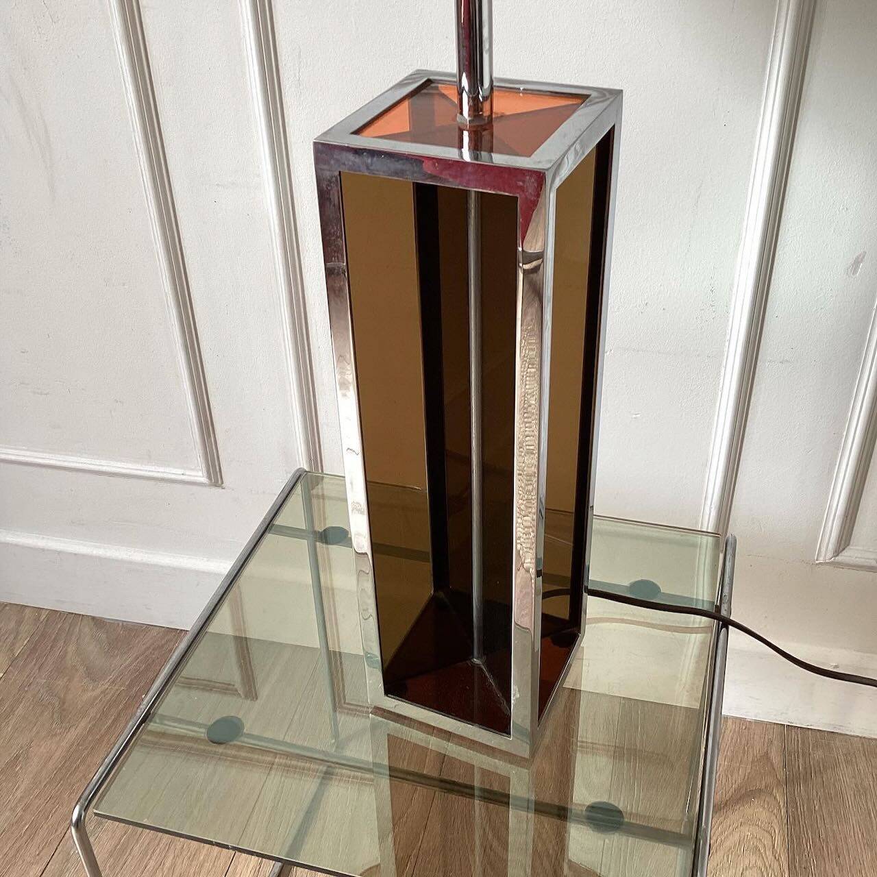 Large 70s plexiglass lamp