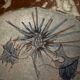 Ceramic plate signed by Marie-Madeleine Jolly – thistle decoration – year