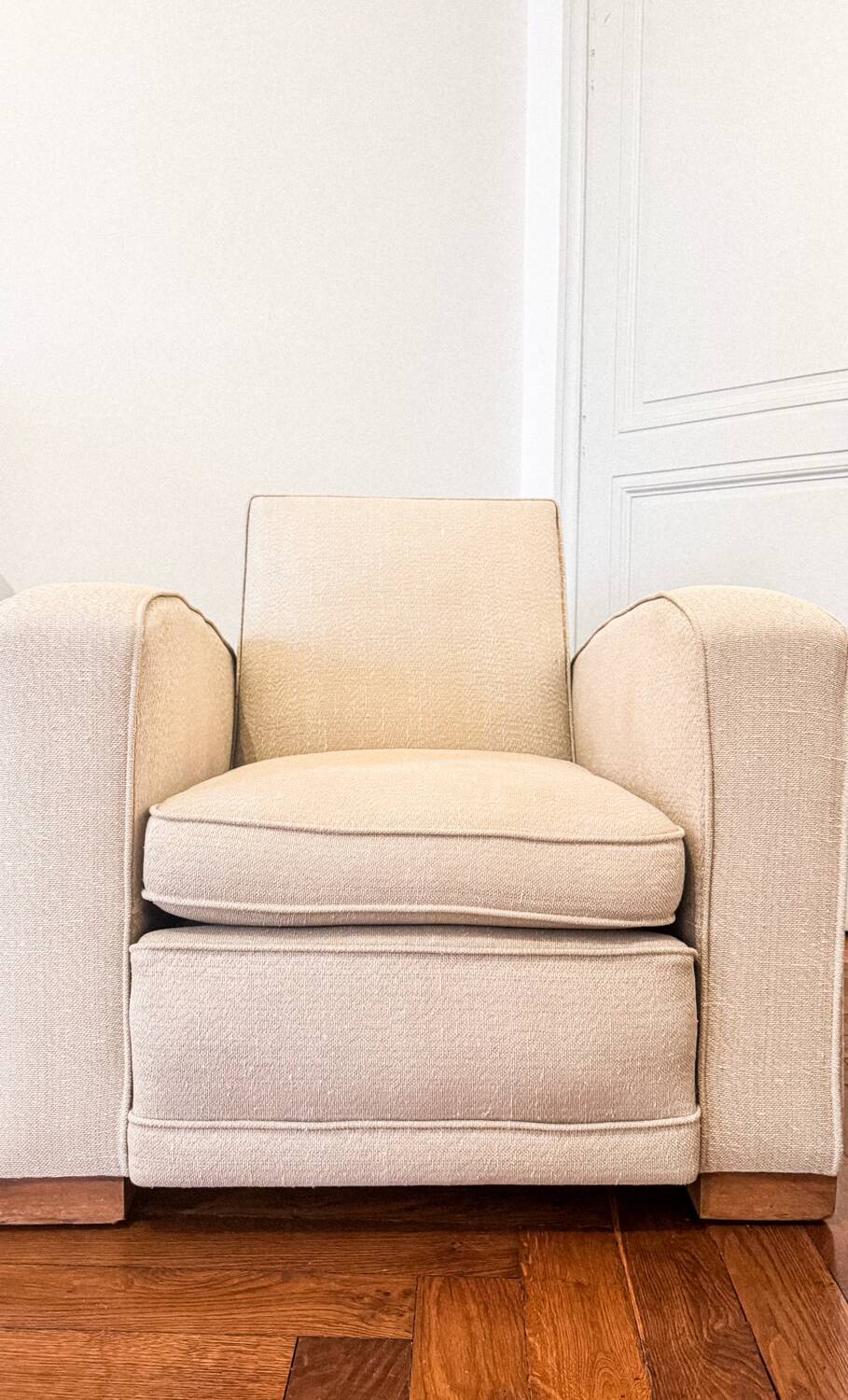 Attention to jacques adnet (1900-1984) - pair of club armchairs