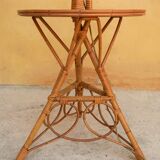 Vintage rattan floor lamp