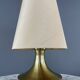 Pair of brass lamps, modernist design, 20th century