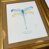 Blue dragonfly frame