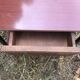 Bedside table or nightstand Formica brown 60s vintage