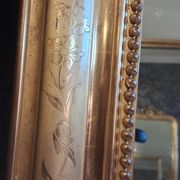 Louis Philippe mirror with pediment 148 x 95