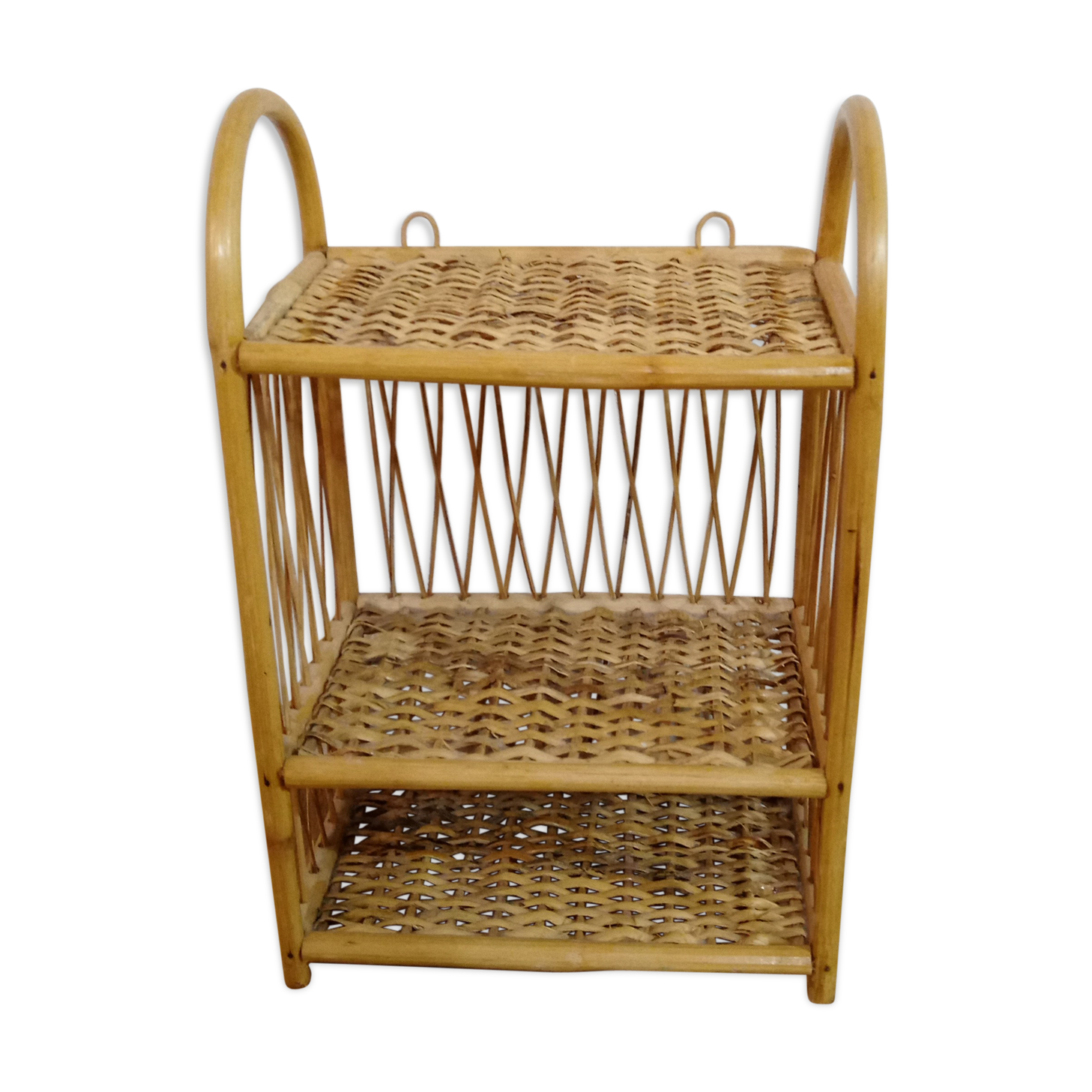 Vintage rattan horse
