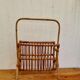 Vintage Rattan Magazine Rack