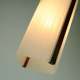 Danish modern pendant lamp teak opaline glass textured glass 1950s 60s mid century light