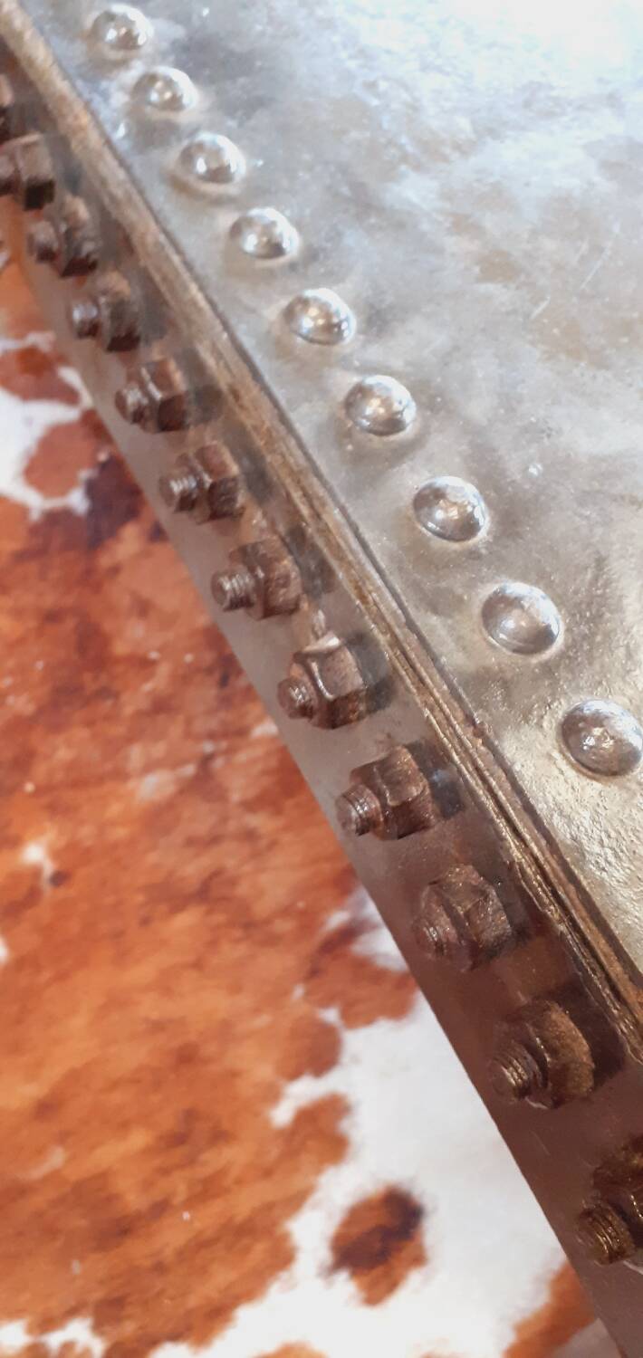 Industrial coffee table.