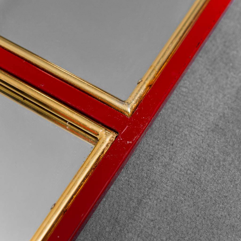 Miroir mural en métal moderne et vintage des années 70