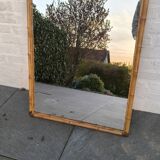 Miroir en rotin 1960