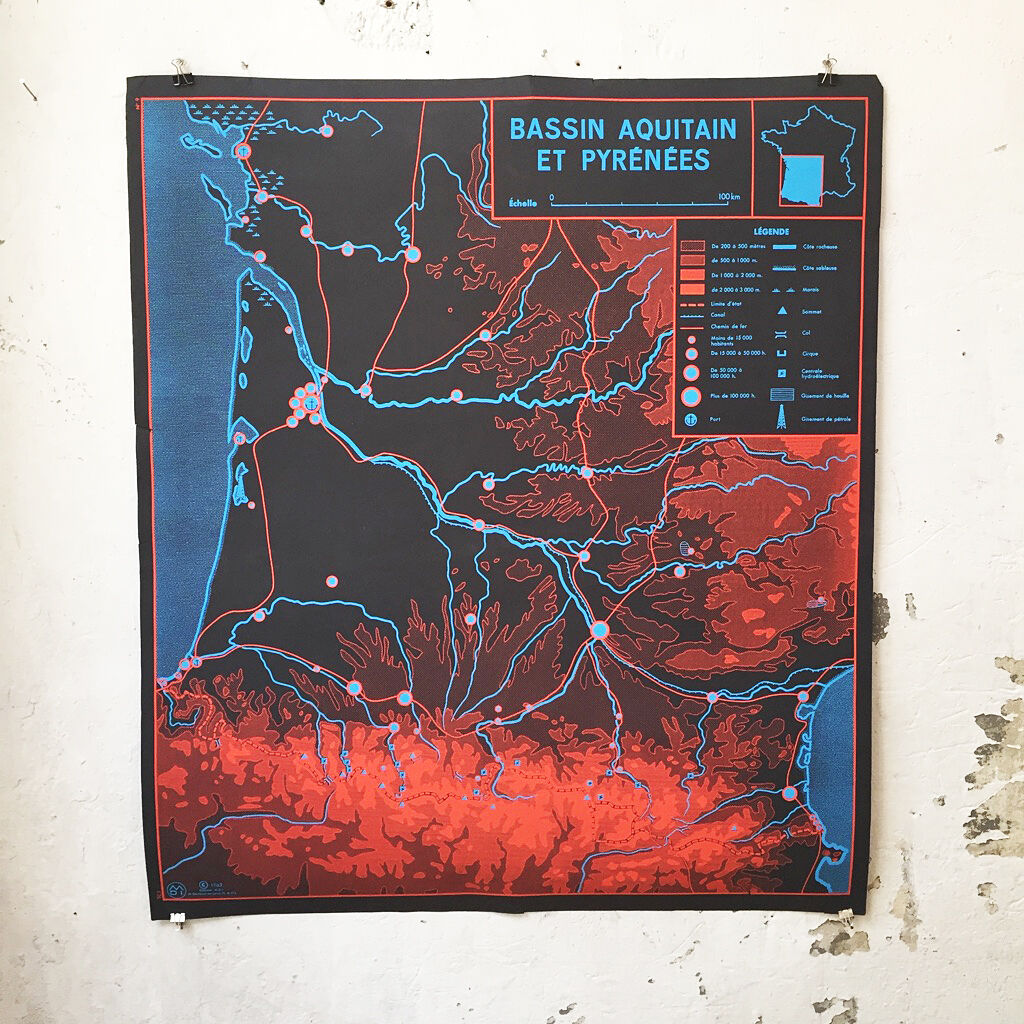 Aquitaine and Mediterranean school map