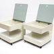 Space age night stands / side tables by Opal, Germany 1970