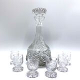Crystal liqueur set, Poland, 1960s