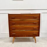 Commode vintage pieds compas
