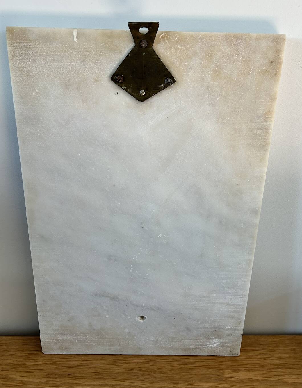 white marble plaque Virgin and Child