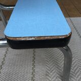 Steplady stepladder formica sky blue, 60/70s