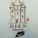 Assiette signée gien, modèle rambouillet: couple de faisans