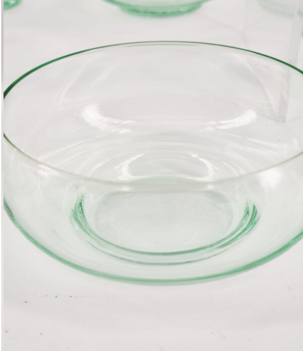 Suite of 10 Daum crystal cups