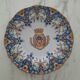 Assiette décorative signée ff avec blason ville de tours