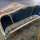 Bed basket Louis XV blue velvet