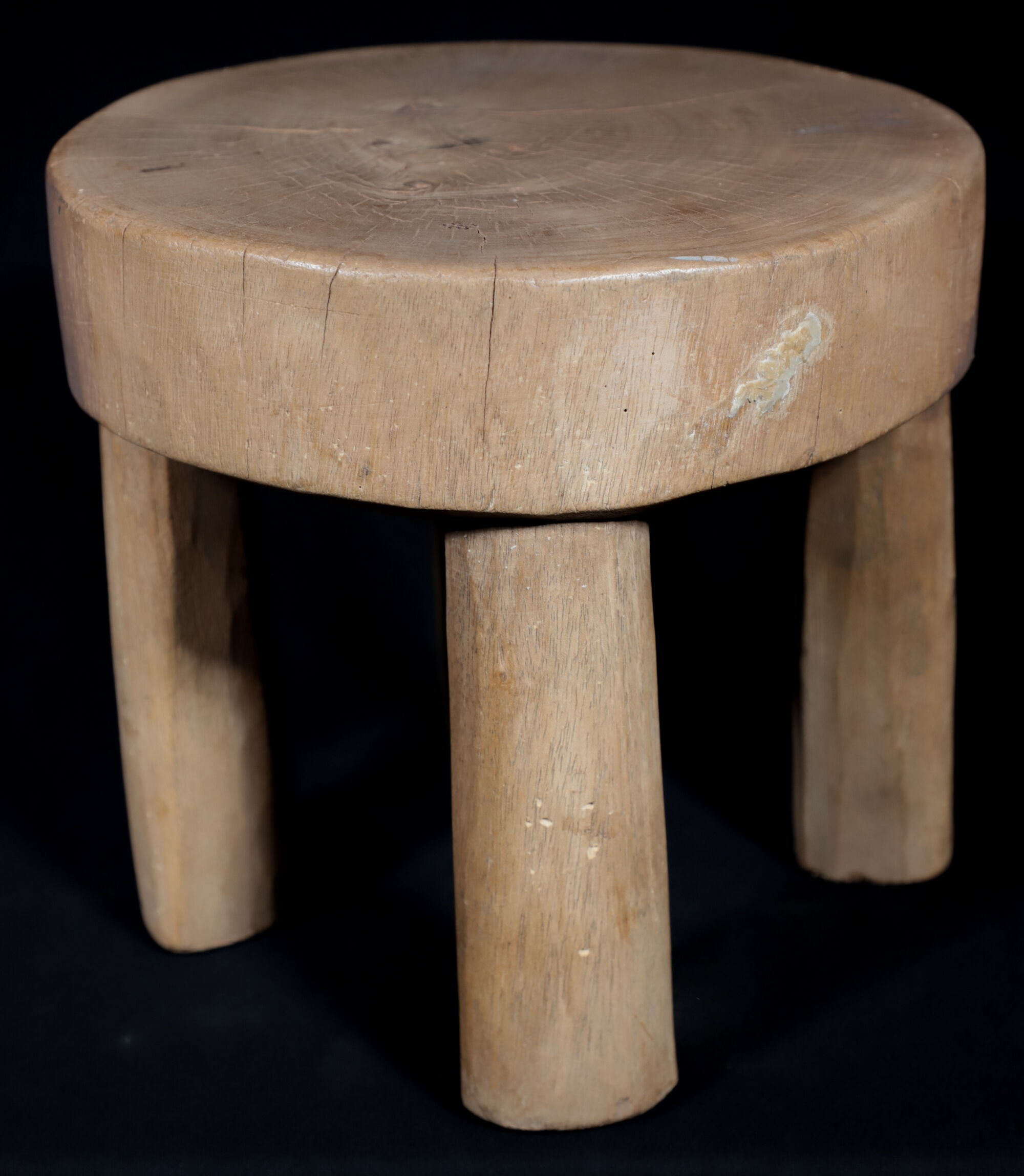 African Art Africa - Antique Wooden Stool West Africa - 21 Cms