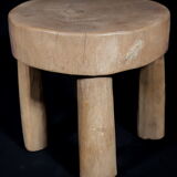 African Art Africa - Antique Wooden Stool West Africa - 21 Cms