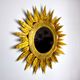 Miroir soleil, gilded metal with gold leaf, Italy, 1960