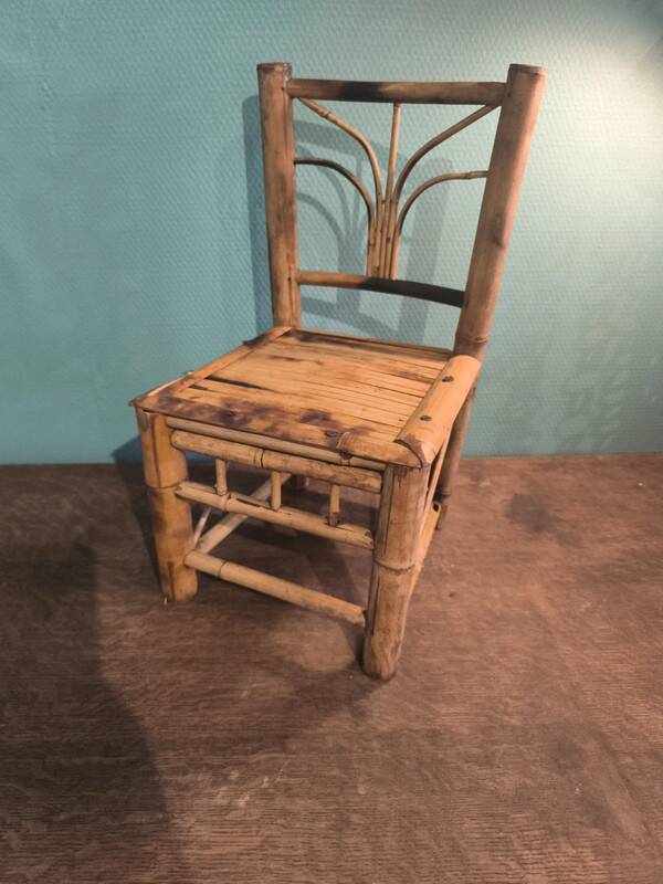 Small bamboo chair