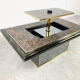 Vintage hidden bar coffee table by Fedam, 1980s