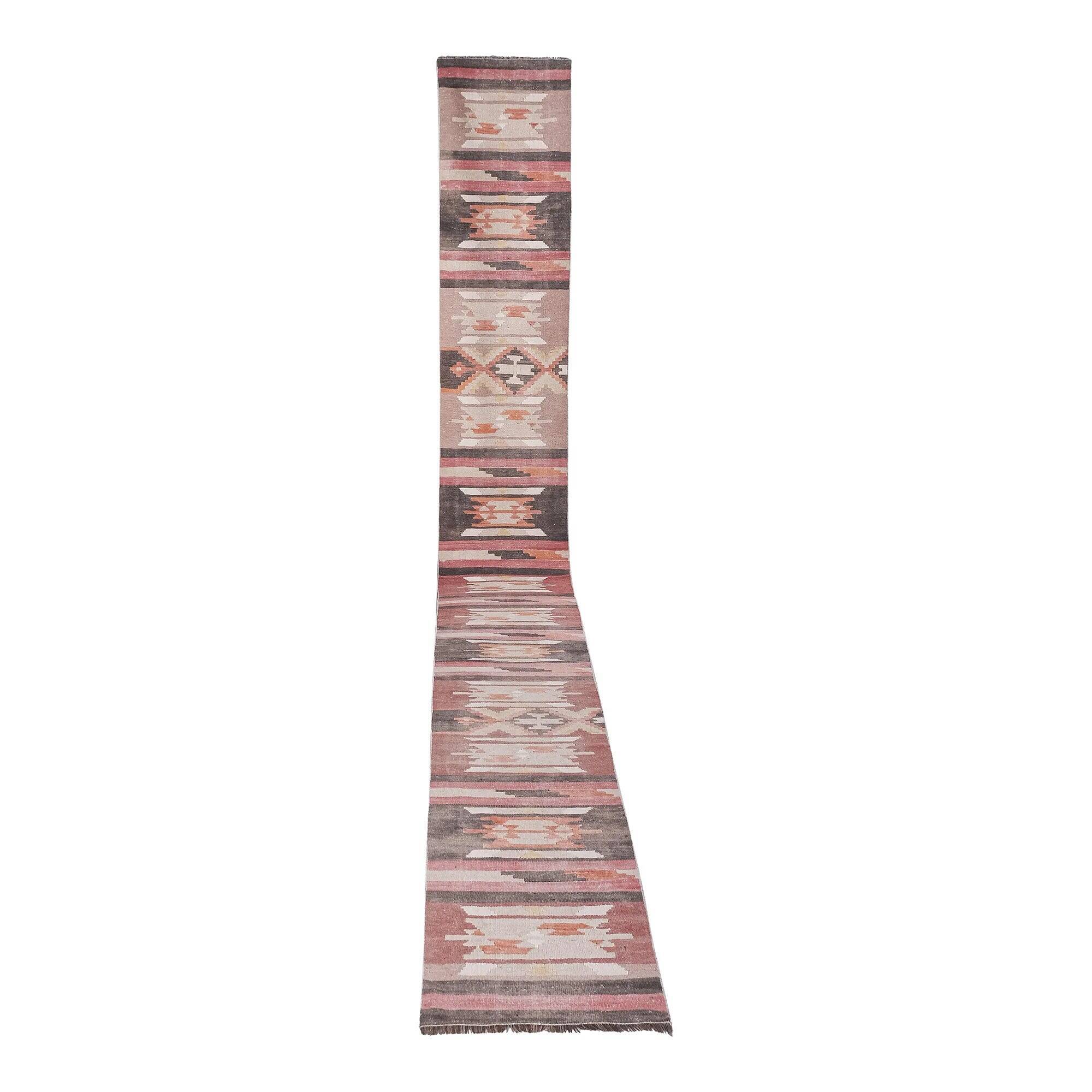 Vintage Turkish hallway rug 71x670 cm