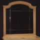 Dresser in lacquered wood with mirror Louis XVI