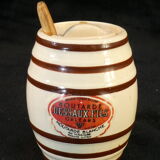 Advertising mustard maker dessaux fil in digoin sarreguemines faiences