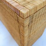 Vintage wicker chest of drawers - 1960s