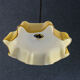 Old susmension in yellow and white opaline with cable and new douile - circa 1950