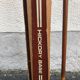 Vintage skis with poles
