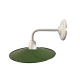 Enameled sheet metal wall light