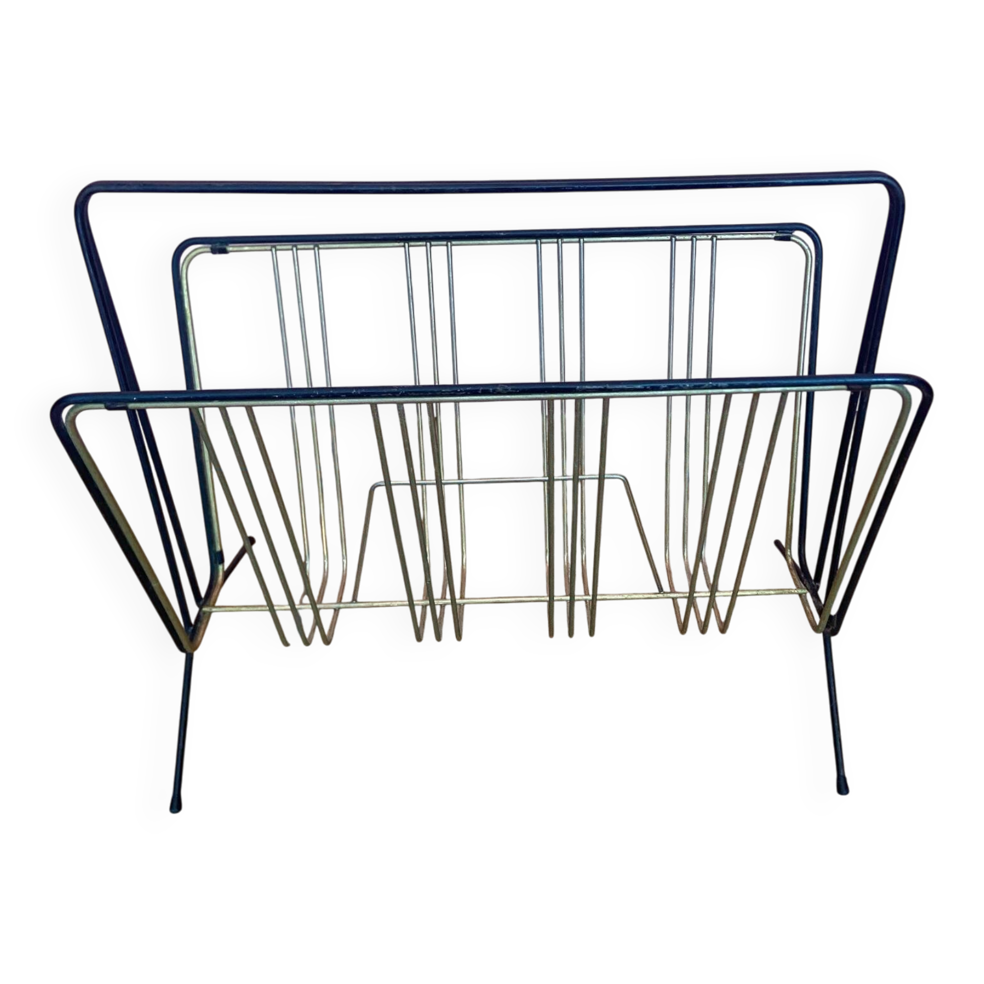 Vintage magazine rack from the 1960s