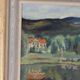 Original Swedish Oil on Panel – “Rural Village” by Astrid J – Vintage