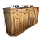 4-door sideboard in solid cherry wood - rené trotel