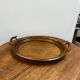 Wood and brass plateau 196