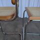 Ensemble de 2 chaises haute Bar Cesca / Design Marcel Breuer / Noyer clair, osier
