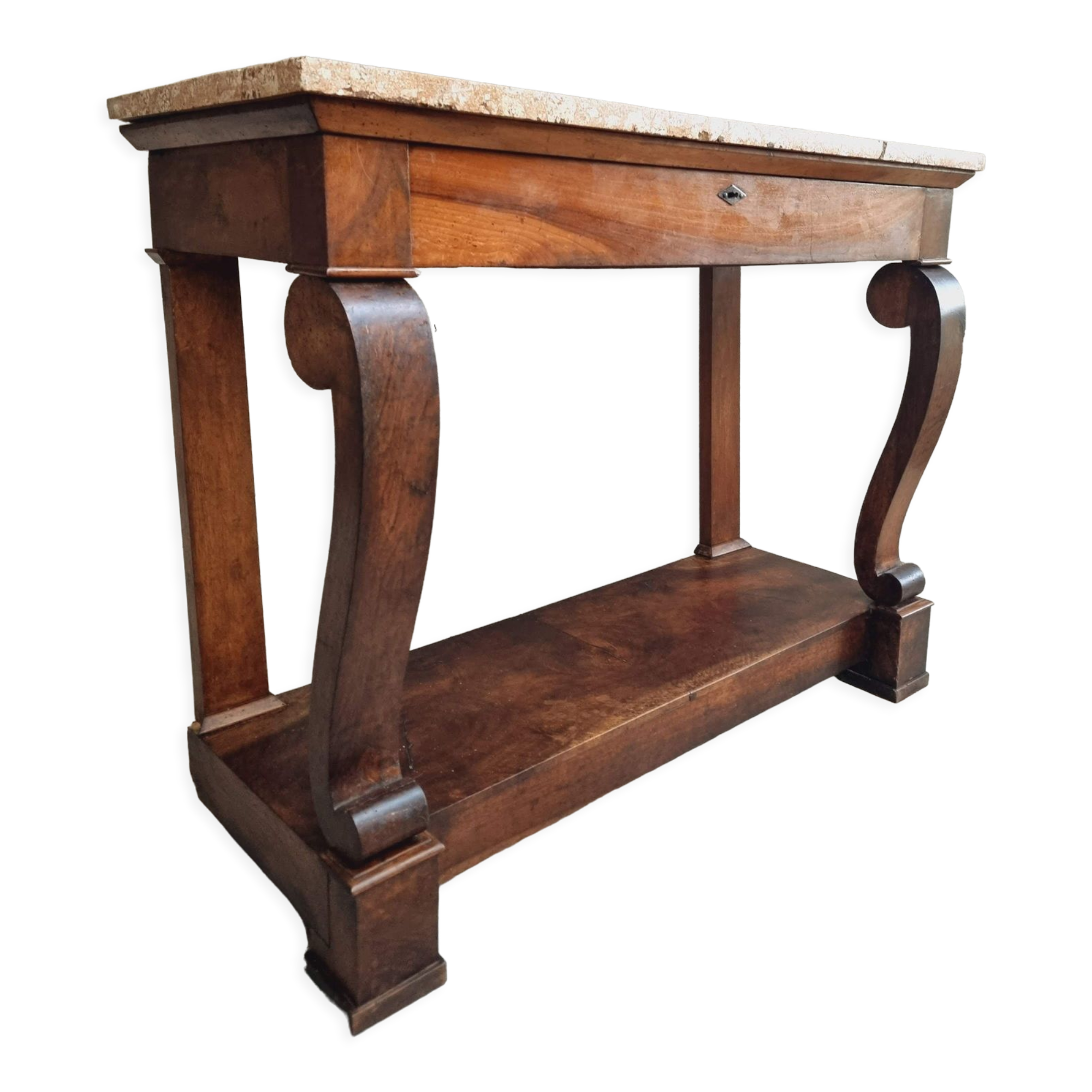 Antique side table trumeau or console table mahogany